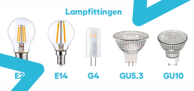 Welke lampfittingen zijn er?